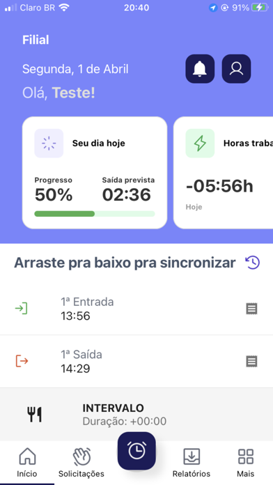 Hora Ponto - Colaborador Screenshot