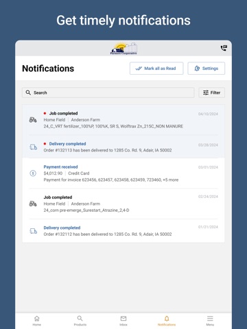 Farmers Cooperative Portal iPad screenshot