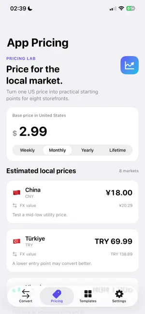 RatePilot: FX Pricing screenshot 2