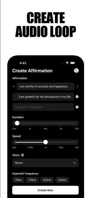 Hypnatio:Affirmation Generator screenshot 2