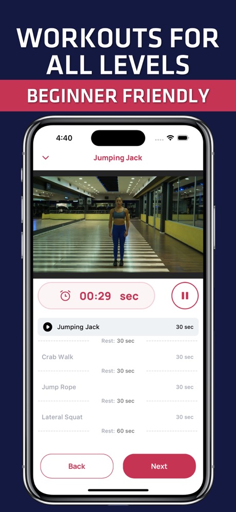 HIIT Home Workouts For Women app screenshot 3