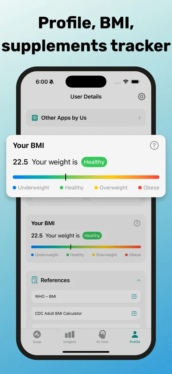 #4. Supplement Tracker - SuppAI (iOS) By: LE CHINH