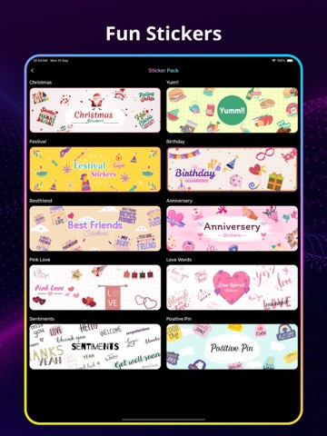 LED Keyboard - Fonts & Themes iPad screenshot
