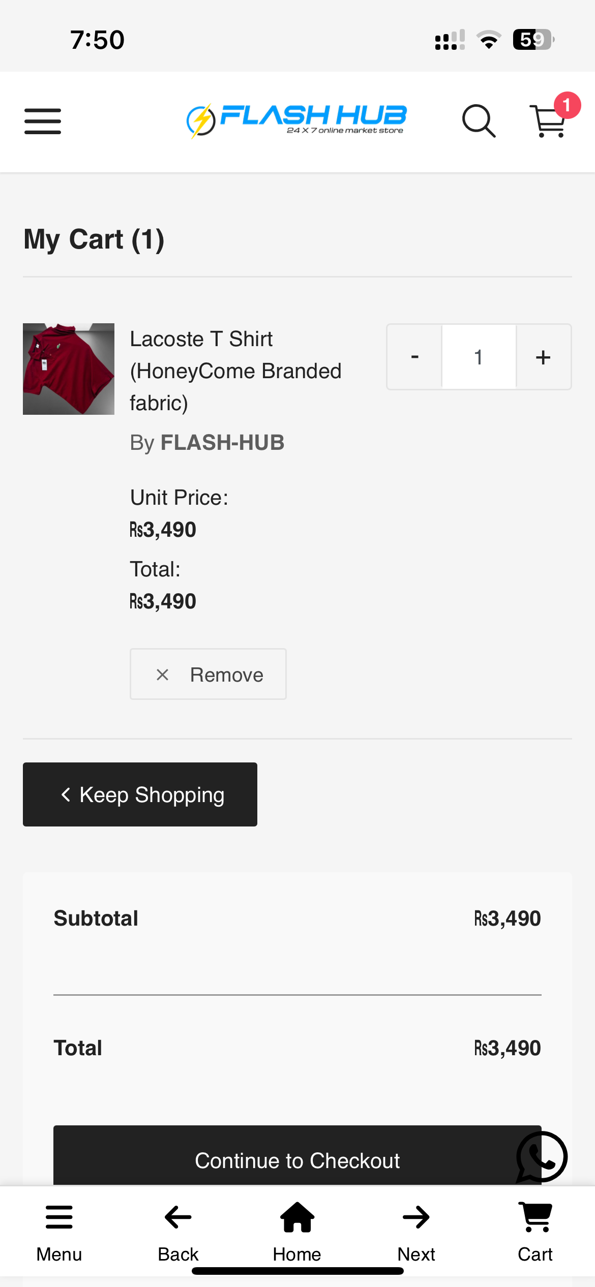 Flash-hub