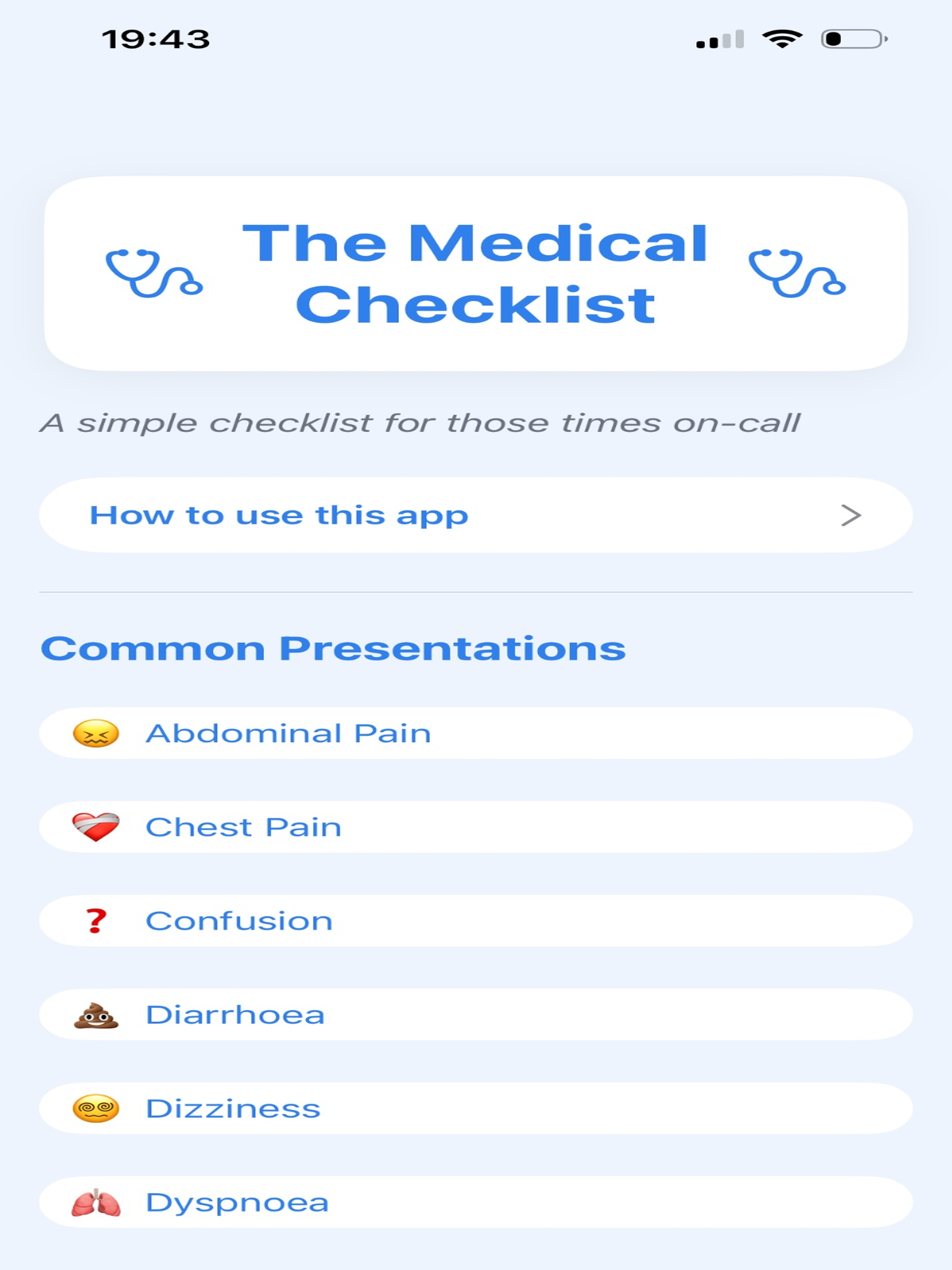 Medical Checklist screenshot 5