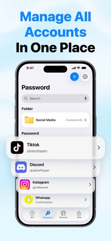 SwiftAuth: 2FA Authenticator iPhone screenshot