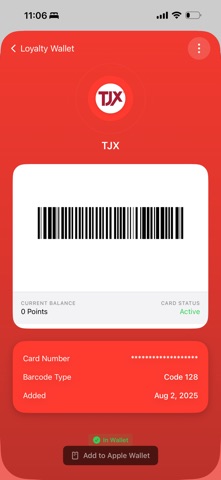 Zen loyalty Cards Screenshot 2 of 5