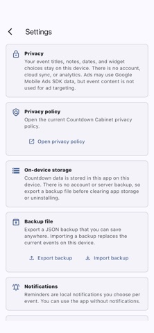 Countdown Cabinet Screenshot 4 of 5