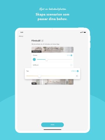 Plejd iPad screenshot 4