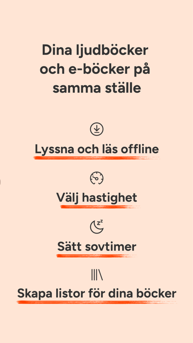 Screenshot #2 pour Bokus Play Ljudböcker E-böcker