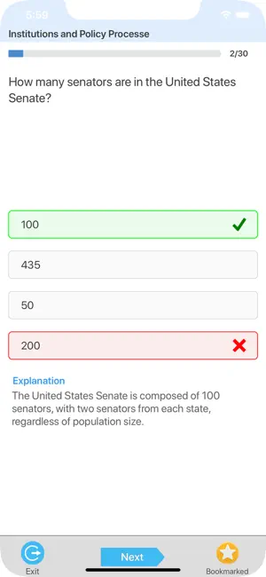 CLEP American Government screenshot 3