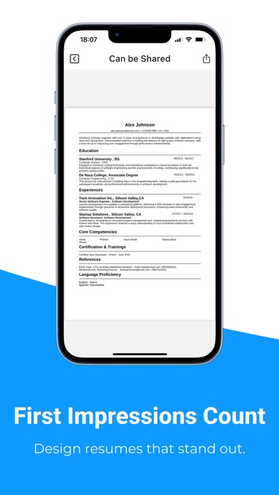 Resume & CV Builder with AI Screenshot