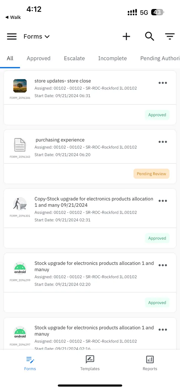 #3. Workcloud Forms (iOS) Által: Reflexis Systems Inc