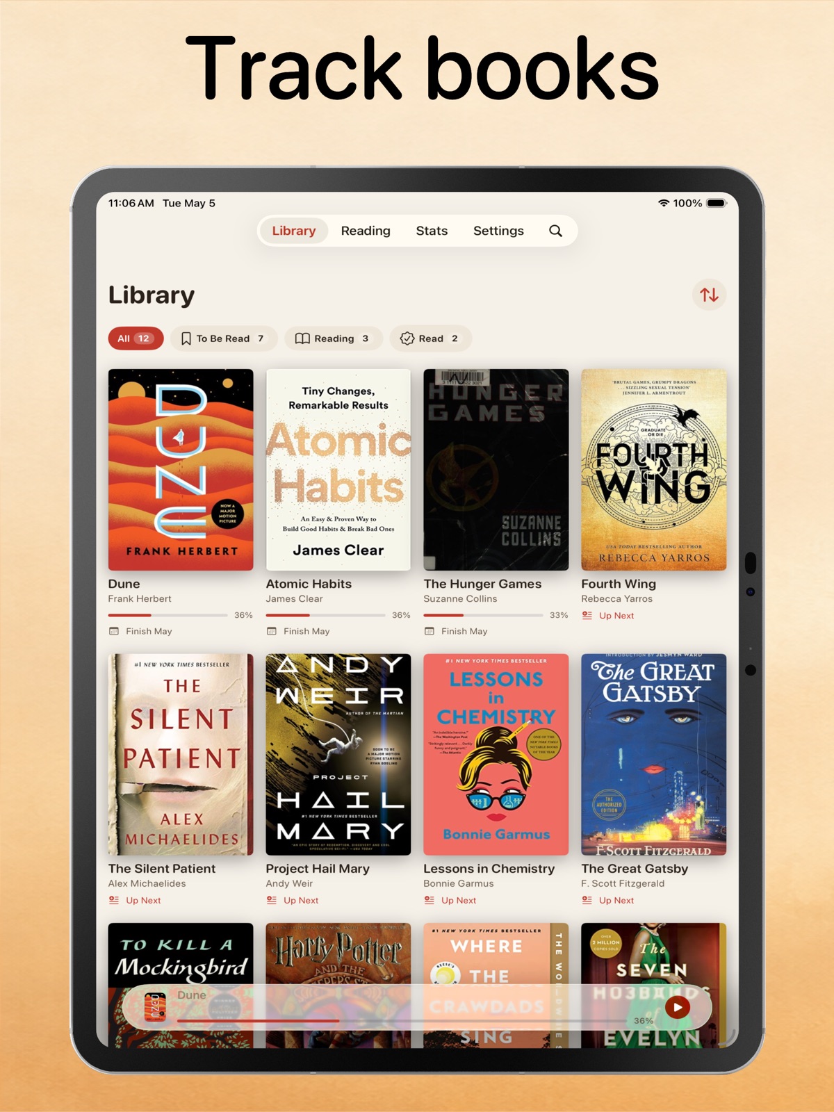 Folio – Book Tracker ipad screenshot 1