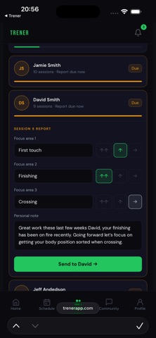 Trener screenshot