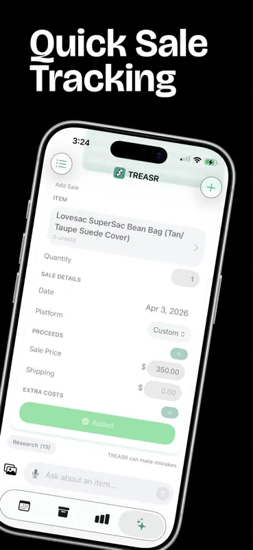 TREASR: Inventory Calculator screenshot 2 of 5