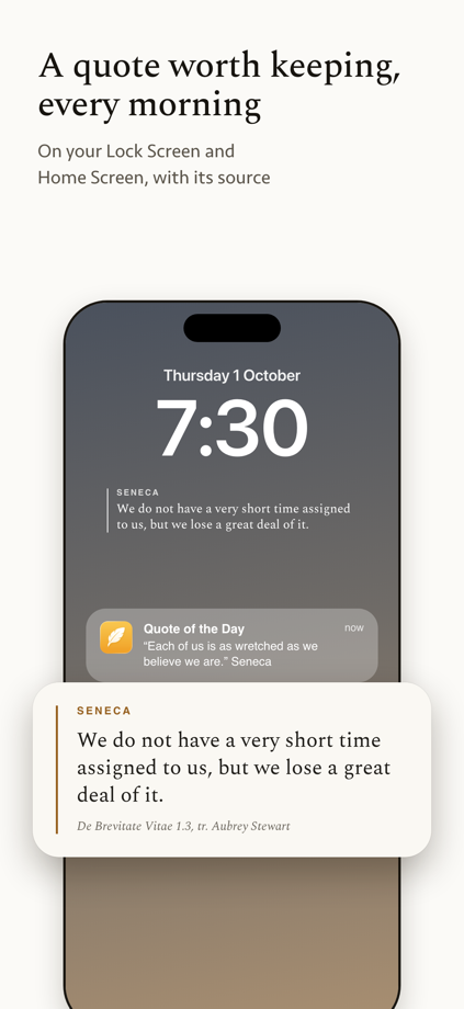 QuotesVault - Pocket Wisdom 的 App Store 截图 4