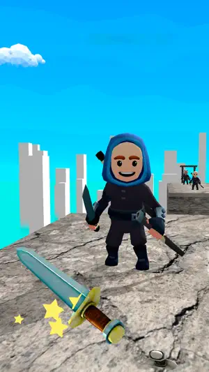 Ninja sword slice fight games screenshot 2