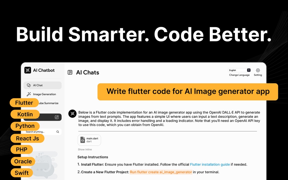 #7. Chatbot: Open Chat with AI (macOS) 게시자: Muhammad Bilal