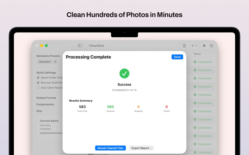 ClearMeta screenshot