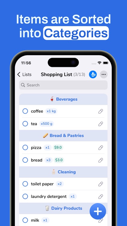 Grocery Shopping List - Addy