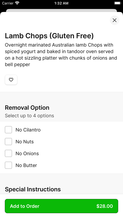 Namastey Patio Nepalese iPhone screenshot 3 - Food & Drink app