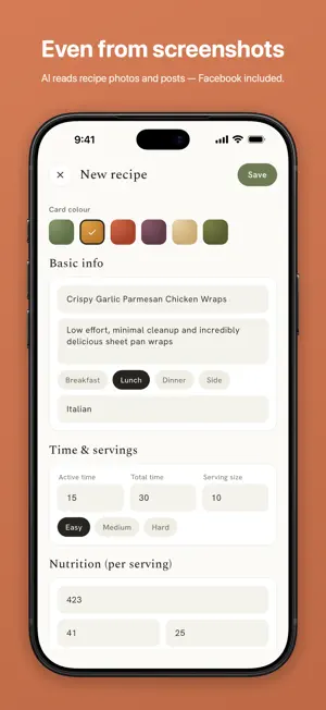 MyRecipes: Recipe Keeper screenshot 3