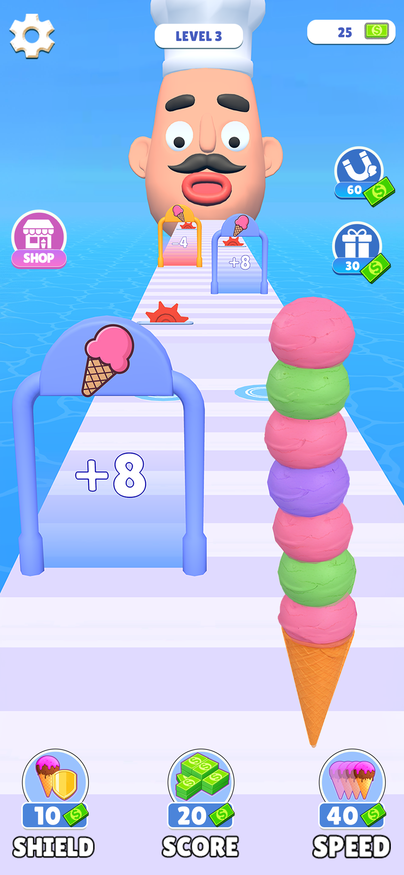 Stacky IceCream Runner screenshot 1