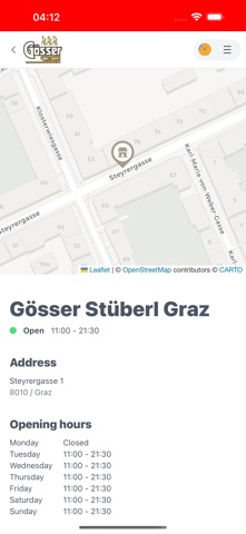 Gösser Stüberl iPhone screenshot