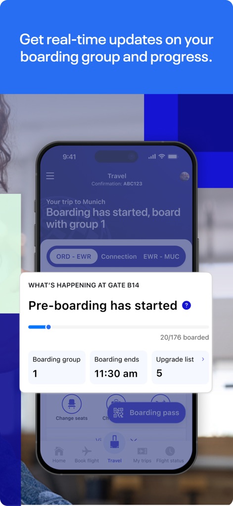 United Airlines - Boarding Progress Monitor