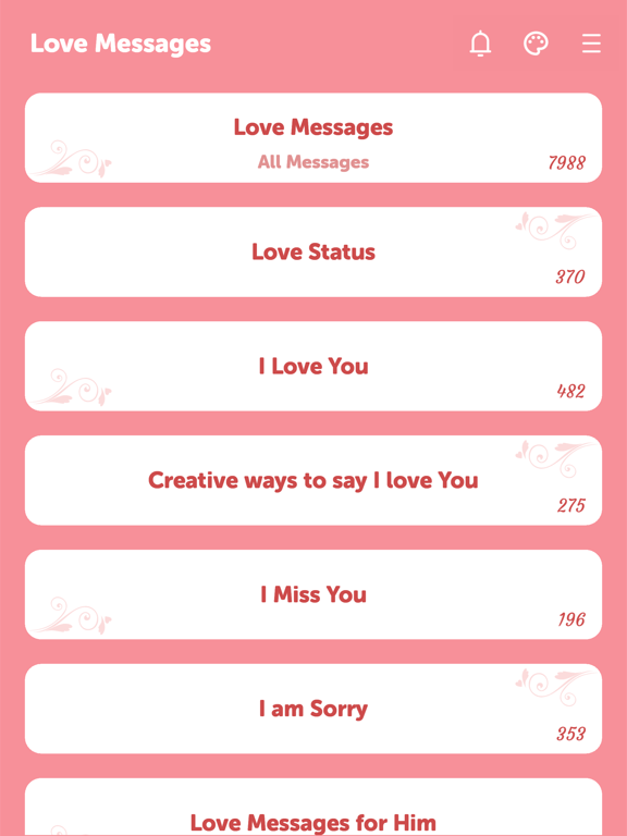 Love Messages - Quotes iPad screenshot 8 - Lifestyle app