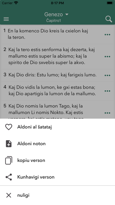 Sankta Biblio en Esperanto Screenshot
