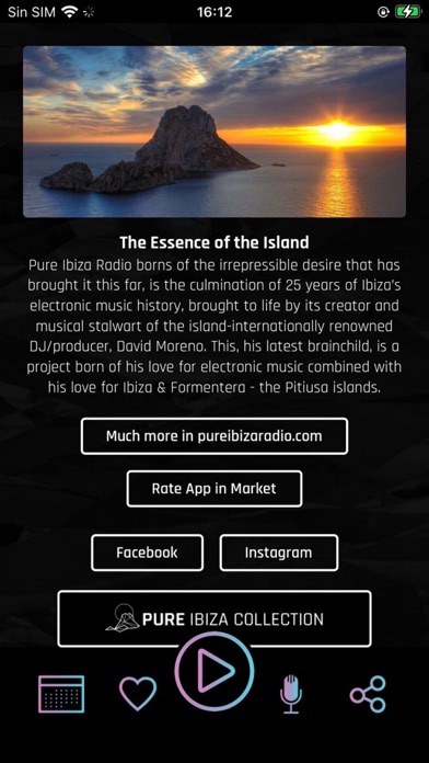 Pure Ibiza Radio Screenshot