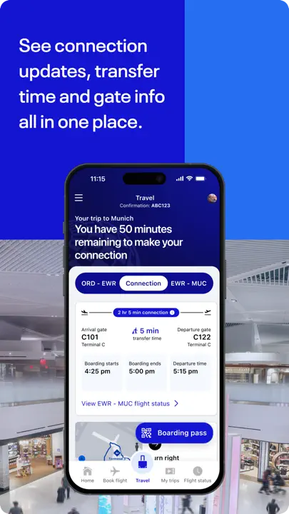 United Airlines iPhone Screenshot 3