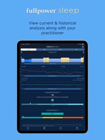 Fullpower® Sleep iPad screenshot