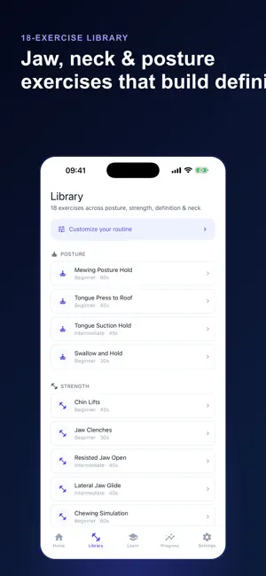 Jawline Trainer: Mewing screenshot 2