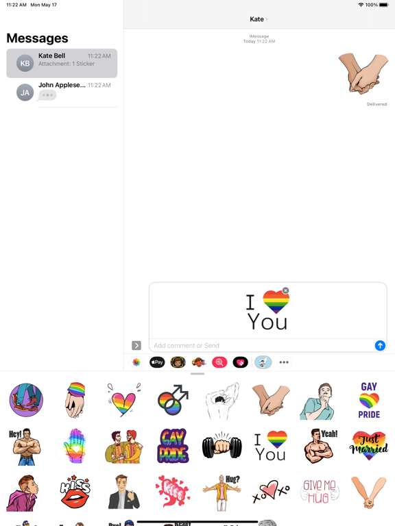 Screenshot #4 pour Pride Gay Guy Stickers