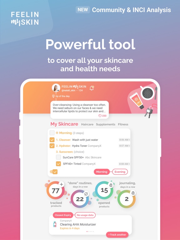 Screenshot #4 pour FeelinMySkin: Skincare Routine