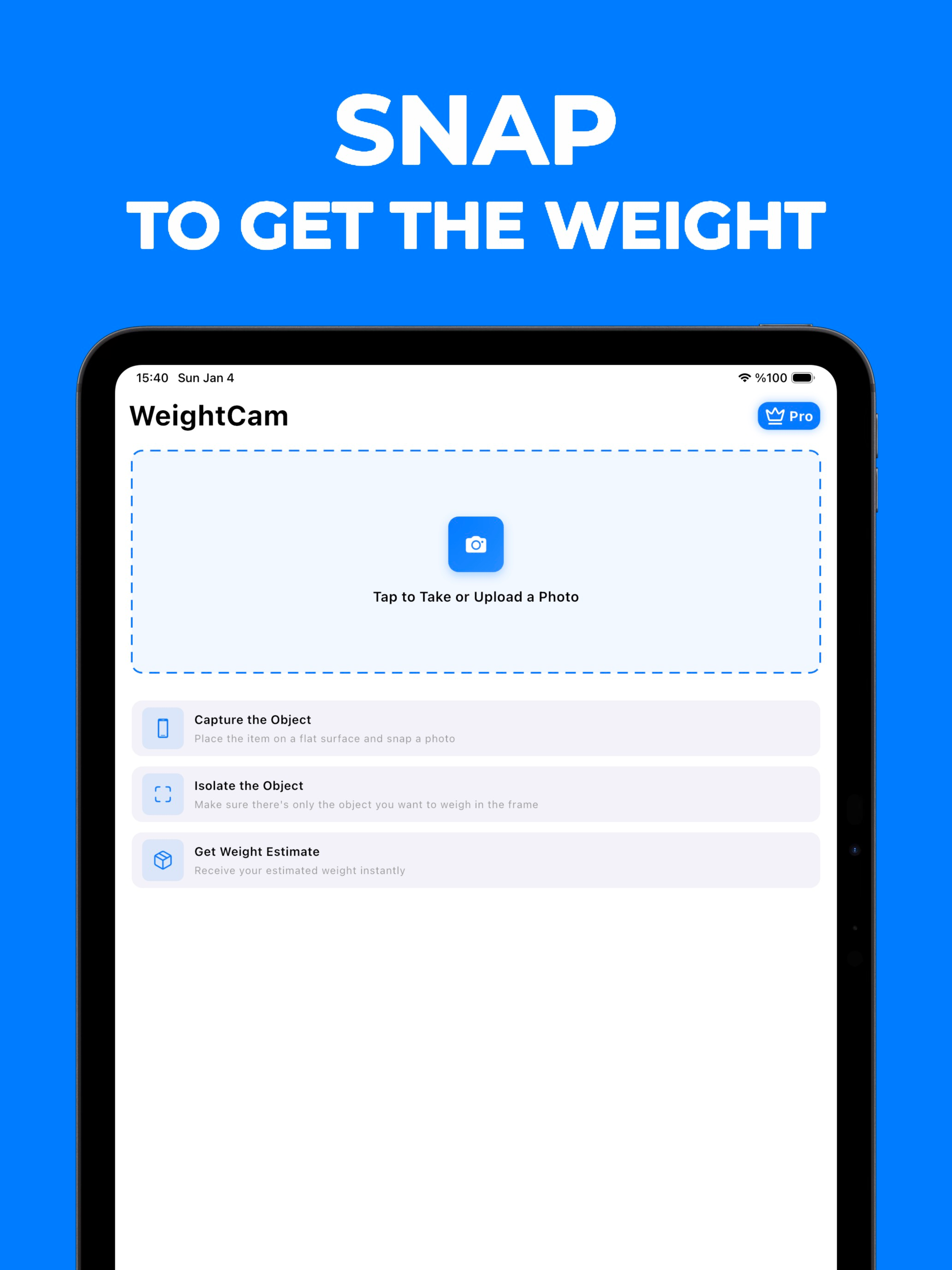 Scale for Grams - WeightCam screenshot 4
