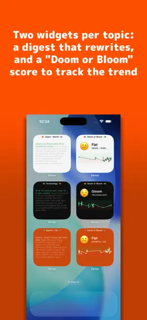 Dense: AI News Digest Widget screenshot 1