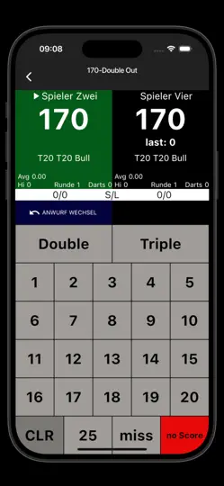 Screenshot von My Dart Training auf dem iPhone 4