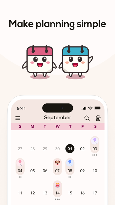 Screenshot #1 pour PlanPop: Calendrier social