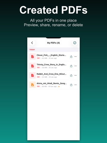 Video to PDF Converter Pro iPad screenshot