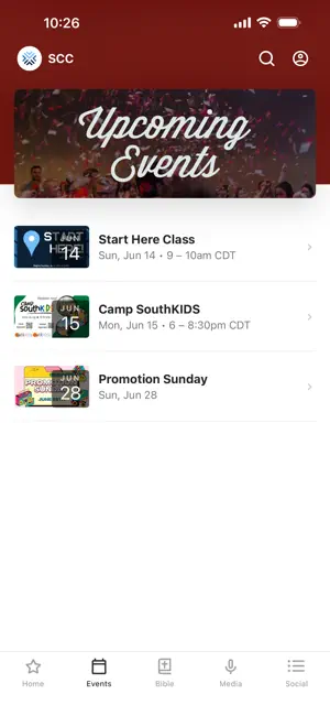 South Community Church screenshot 2