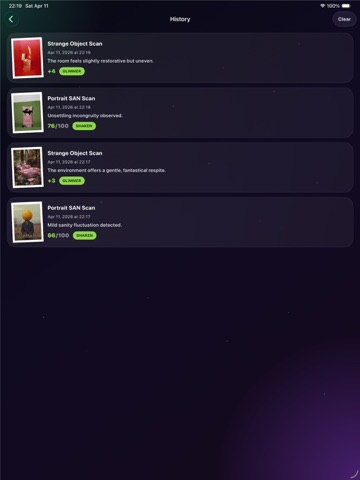 Sanity Scan - Measure Your SAN iPad screenshot