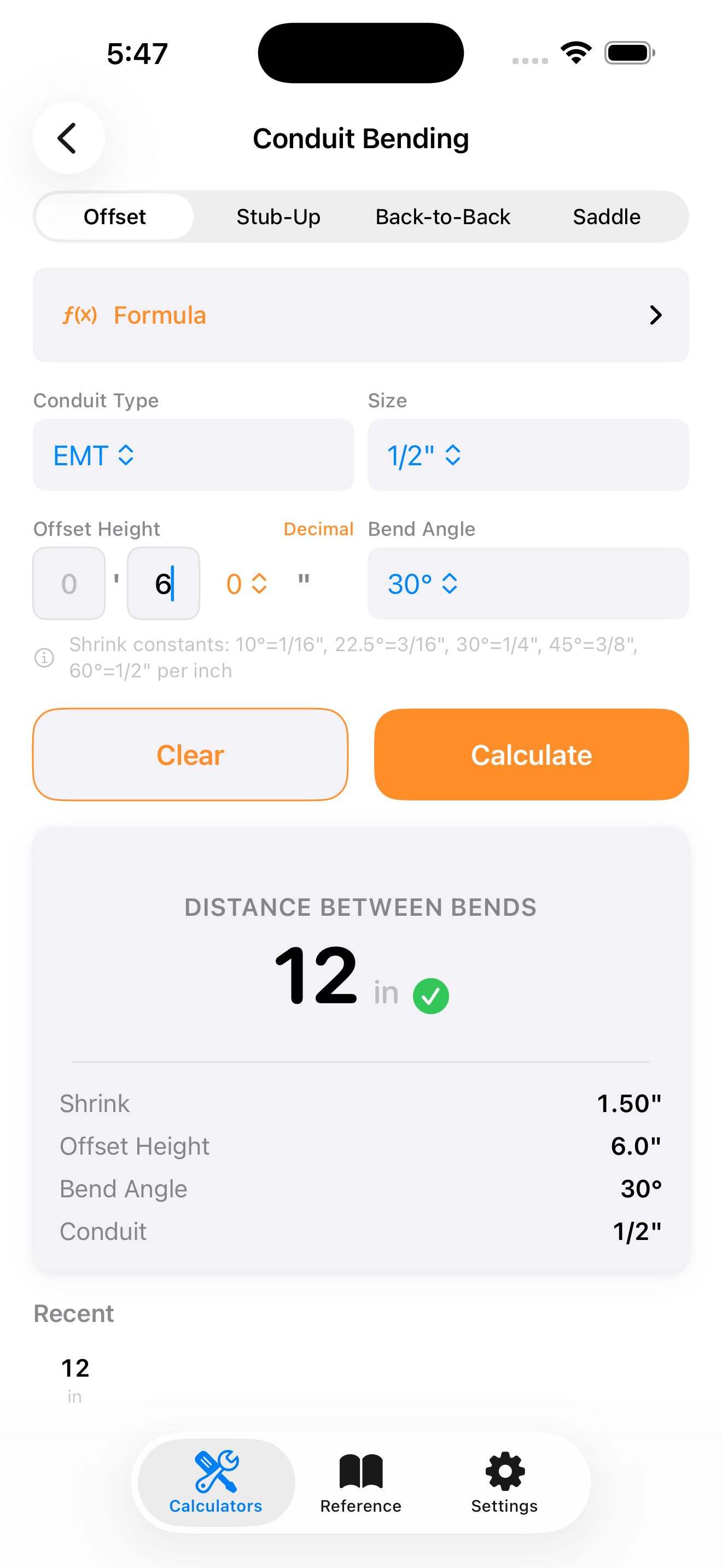 Trades: Calc screenshot 4