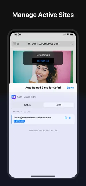 Auto Reload Sites for Safari screenshot 2