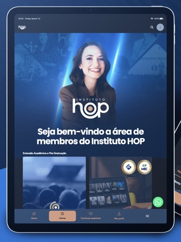 HOP Hub iPad screenshot