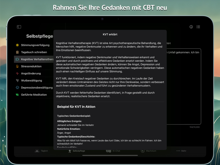 KI Geist Mentale Gesundheit