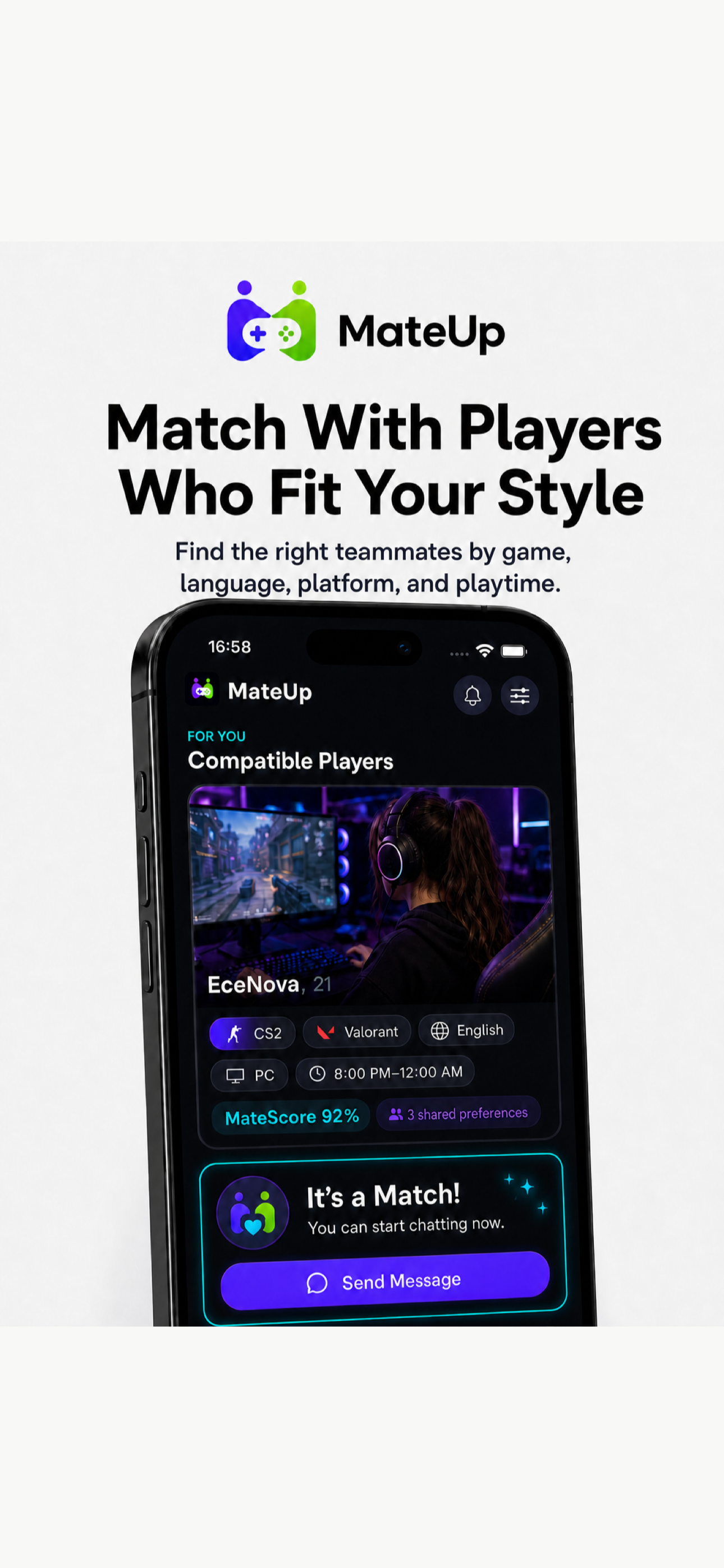 MateUp - Find Gaming Friends screenshot 3